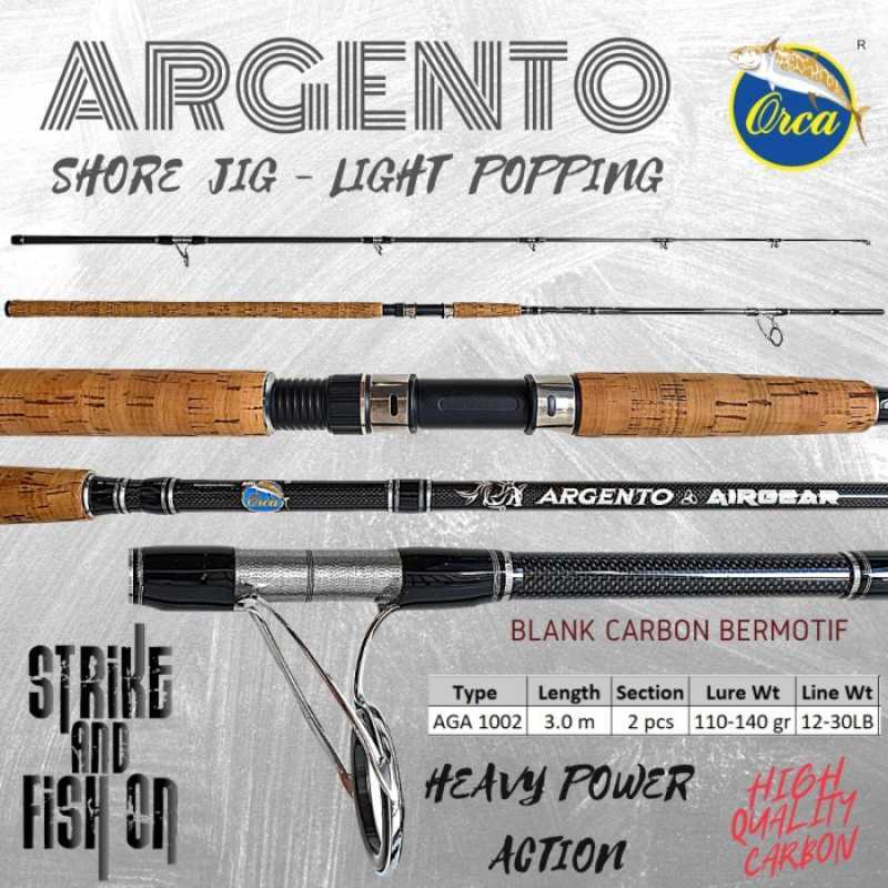 JORAN SHORE JIG LIGHT POPPING ORCA ARGENTO PLUS 300 1002 12-30LB FUJI NON  FUJI