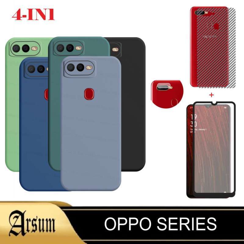 Jual Promo Paket 4in1 Case OPPO A5s A12 A11k A7 A7x F9 F9 Pro