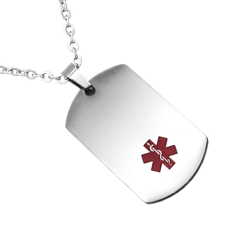 Promo Engravable Alert ID Stainless 