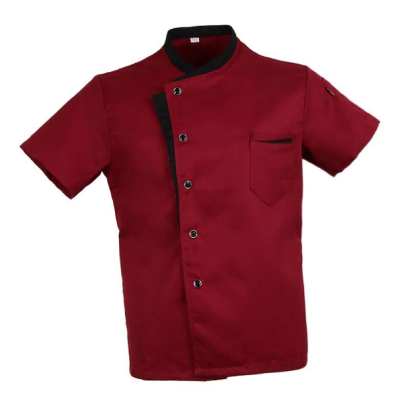 Promo Red Black Unisex Chef Jacket Coat 