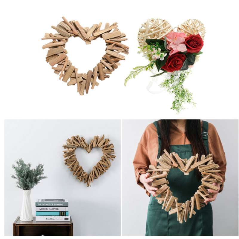 Jual Wall Door Flower Wreath Home Decor Driftwood Ornament Hanging Decoration Online Januari 2021 Blibli