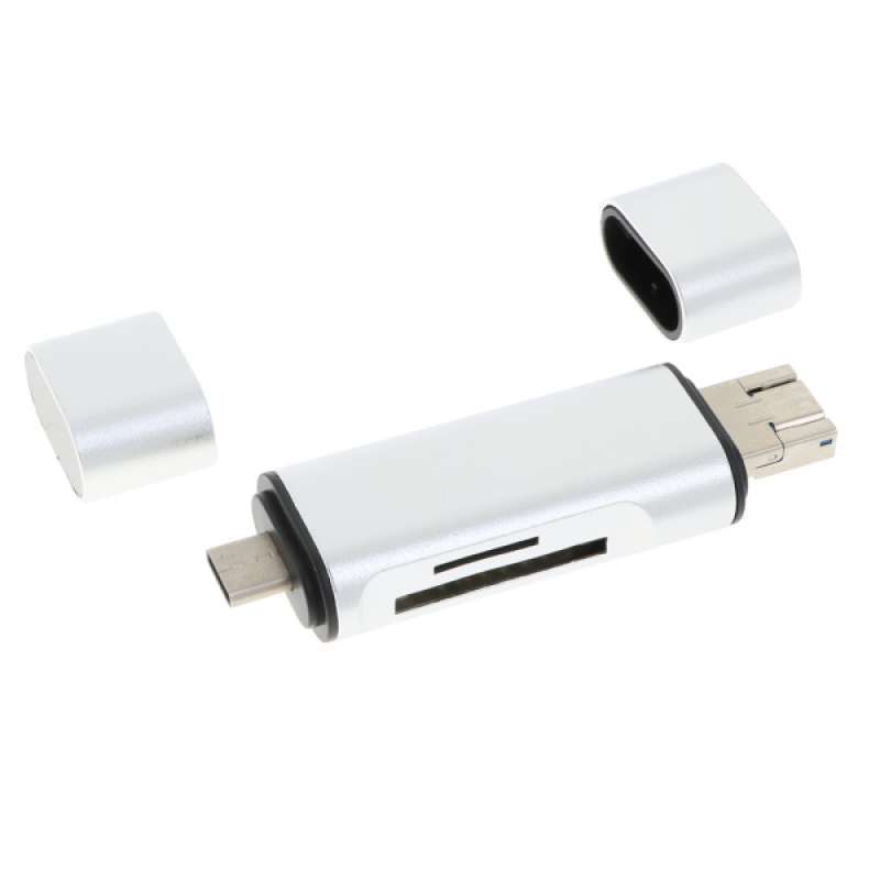 Jual Usb C Usb 3 0 Micro Usb Adapter For Pc Mac Tablet Sd Tf Card Reader Online November 2020 Blibli