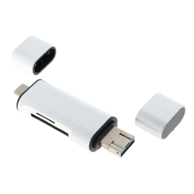 Jual Usb C Usb 3 0 Micro Usb Adapter For Pc Mac Tablet Sd Tf Card Reader Online November 2020 Blibli