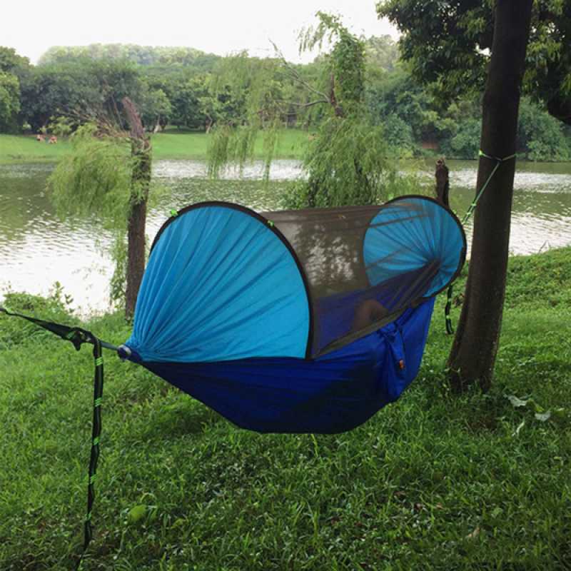 Jual Camping Hammock With Tree Straps With Mosquito Net Hammocks Travel Backyard Online Desember 2020 Blibli