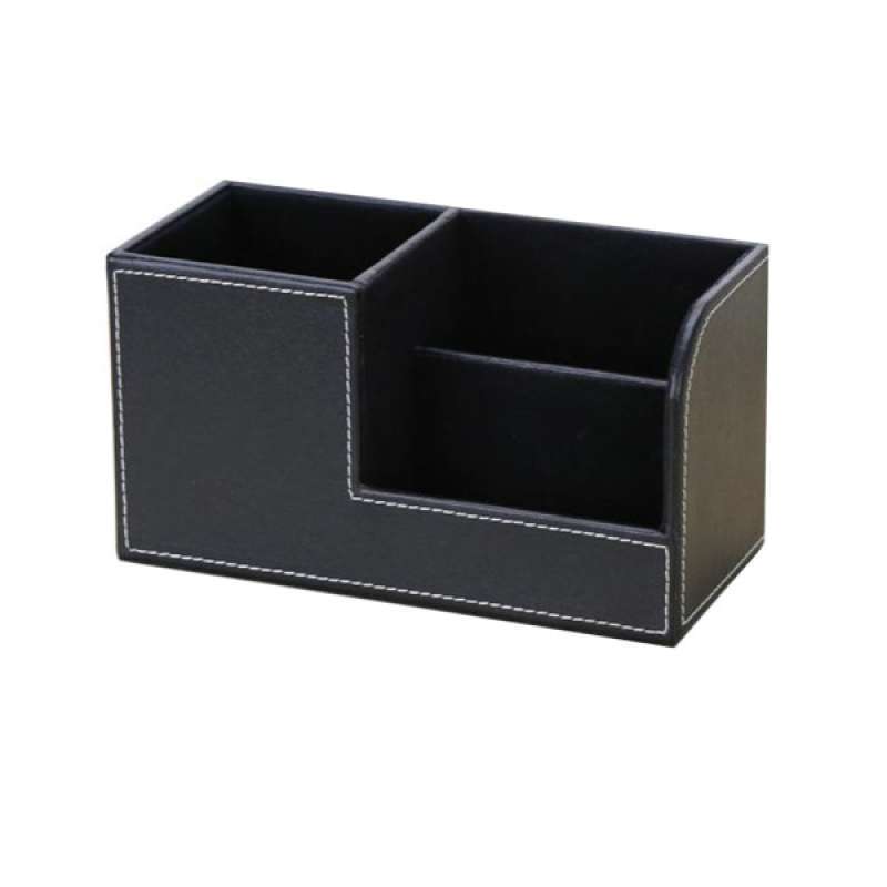 Jual Multi Purpose Desktop Pu Leather Storage Pen Makeup Brush Holder Case Office Online November 2020 Blibli