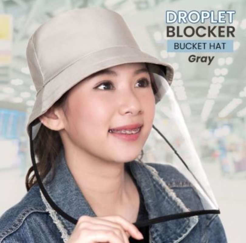 Topi Droplet Bucket Hat With PVC (1Pcs 