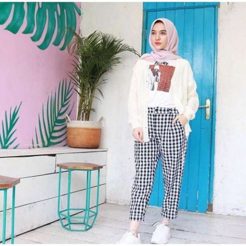 Promo celana baggy pants kotak // boxy 