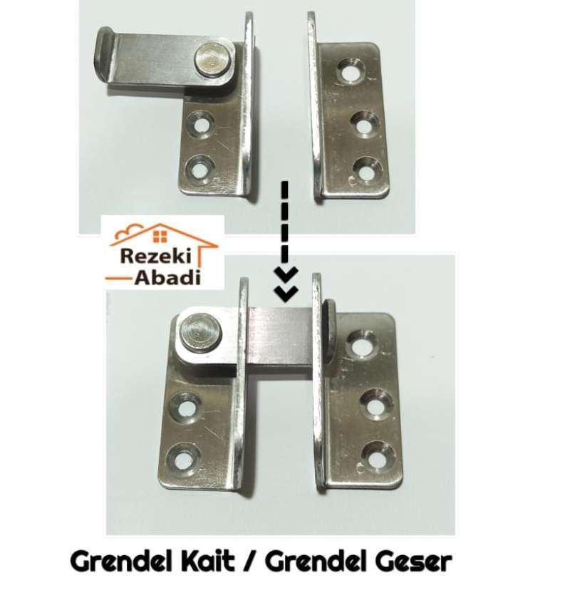 Jual Grendel Kait Pintu Geser Cantolan Slot Pintu Jendela Stainless Overpall Online Desember 2020 Blibli