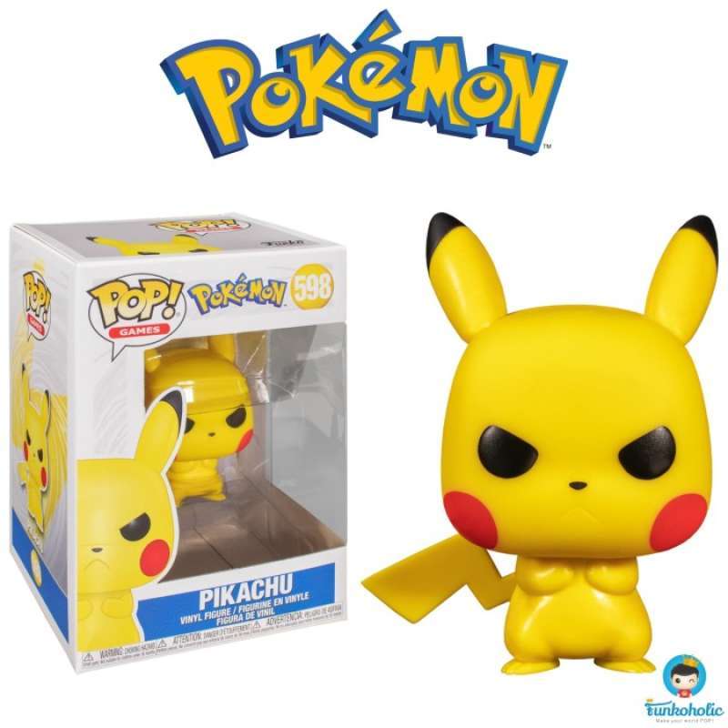 flocked grumpy pikachu