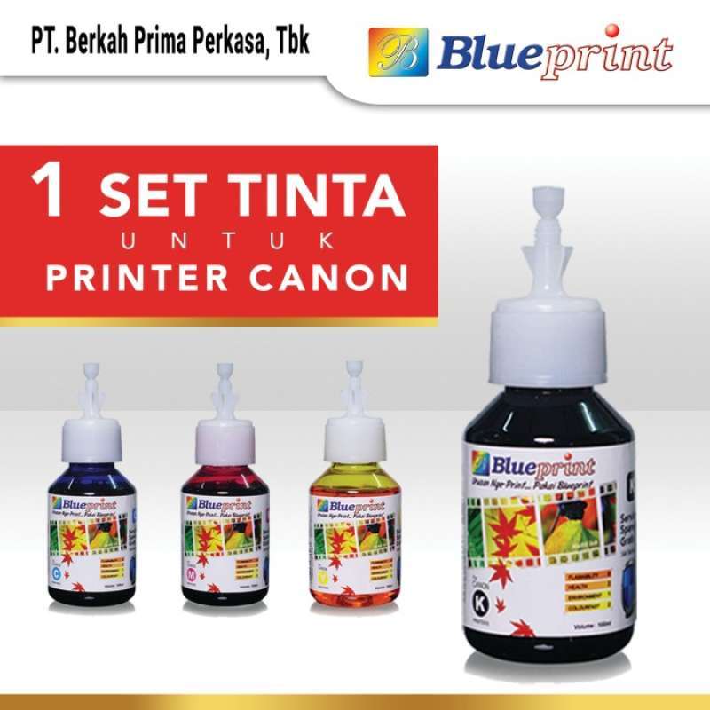 blueprint tinta canon refill 1 set 4 warna 100 ml
