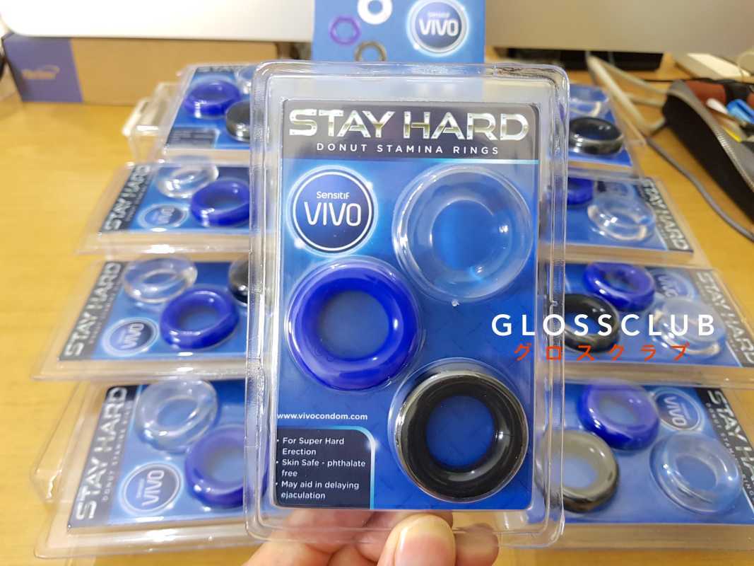 Jual VIVO Stay Hard Donut Stamina Ring Cockring Stayhard Cock Ring
