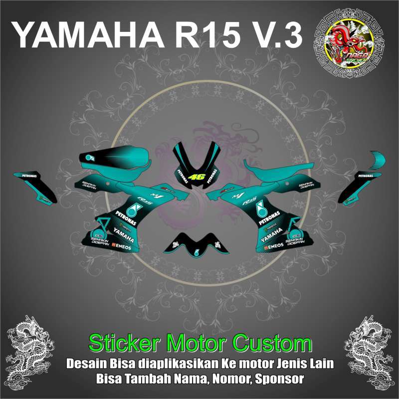 Jual Naga Sticker Sticker Decal Full Body Yamaha R15 V.3 Petronas Di Seller Naga Sticker Store Naga Sticker Store Kab. Bandung Blibli