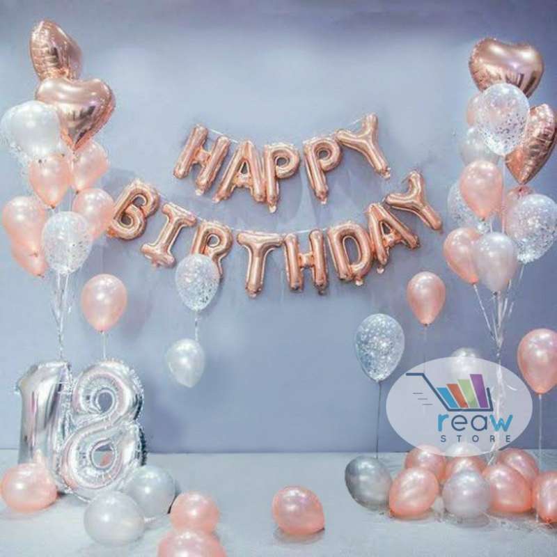 Jual Paket Dekorasi Balon Ulang Tahun Happy Birthday Tema Rose Gold 04 Online Februari 2021 Blibli Berbagai macam model balon dekorasi, maka kami berikan beberapa daftar harga yang sangat terjangkau dan yang pastinya akan sesuai dengan dana/budged. paket dekorasi balon ulang tahun happy birthday tema rose gold 04