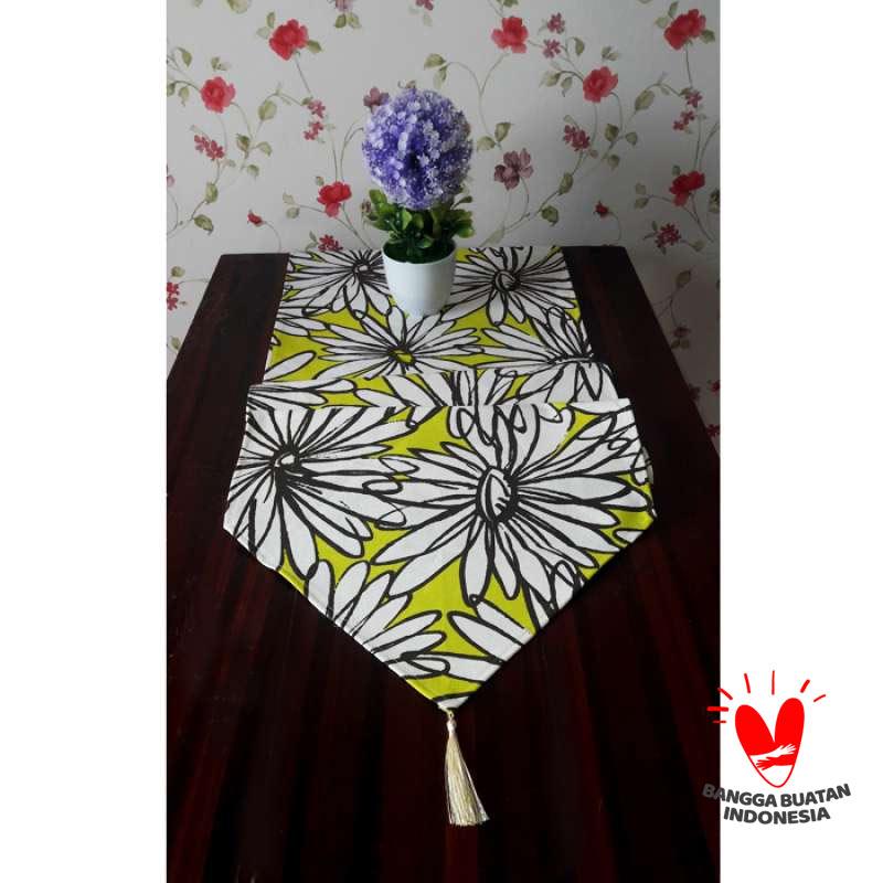 Mutiara Taplak Meja Bahan Kanvas Bunga Matahari Hijau Table Runner Taplak Meja Ruang Tamu Taplak Meja Dapur Terbaru Agustus 2021 Harga Murah Kualitas Terjamin Blibli