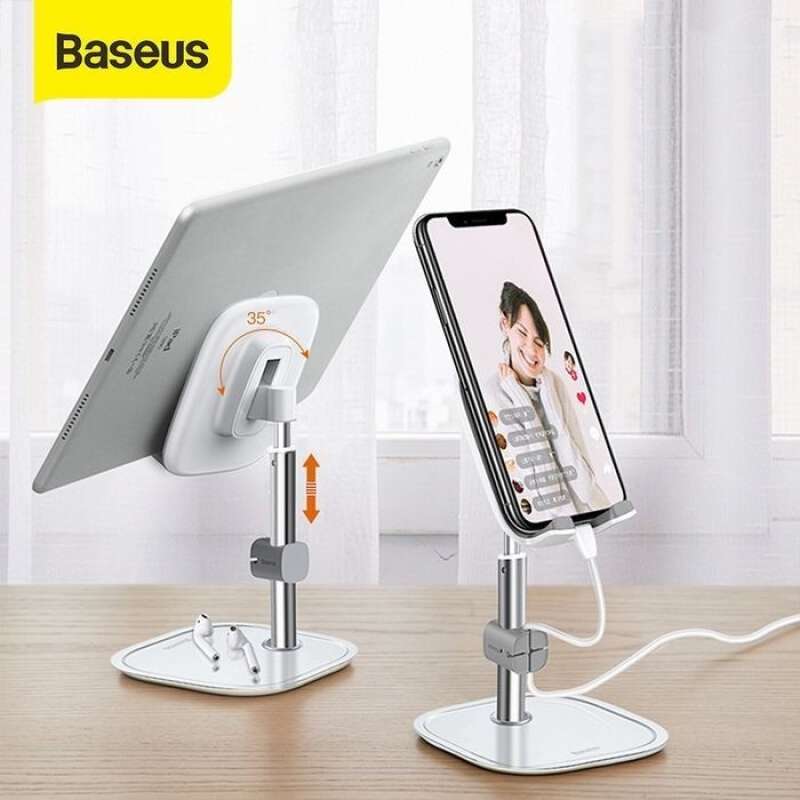 Jual Baseus Phone Holder Stand Hp Tablet Dudukan Handphone Universal Desktop Bracket Murah Mei 2021 Blibli