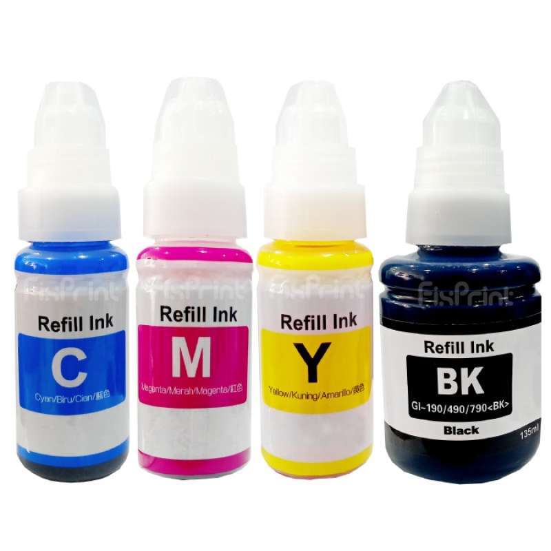 tinta gi790 gi 790 compatible 1 set cmyk refill printer refill printer canon g1010 g2010 g3010 g4010 g4000 g3000 g2000 g1000