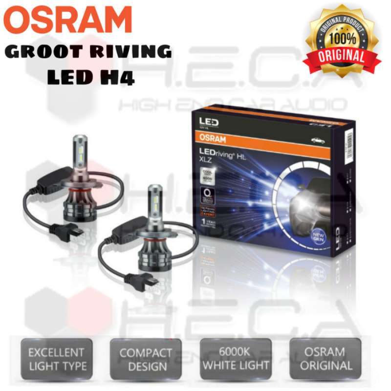 Jual Lampu Led OSRAM Type H4 utk motor dan mobil 6000K. Harga