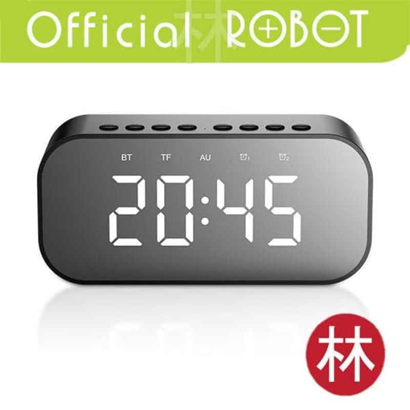 robot rb550 bluetooth speaker 5 0 with led display alarm clock