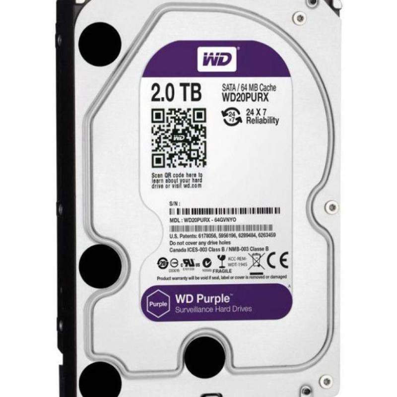 Jual Hdd Harddisk Internal Pc Cctv Wd Purple 2 Tb Sata 3 5 Resmi Online Desember 2020 Blibli