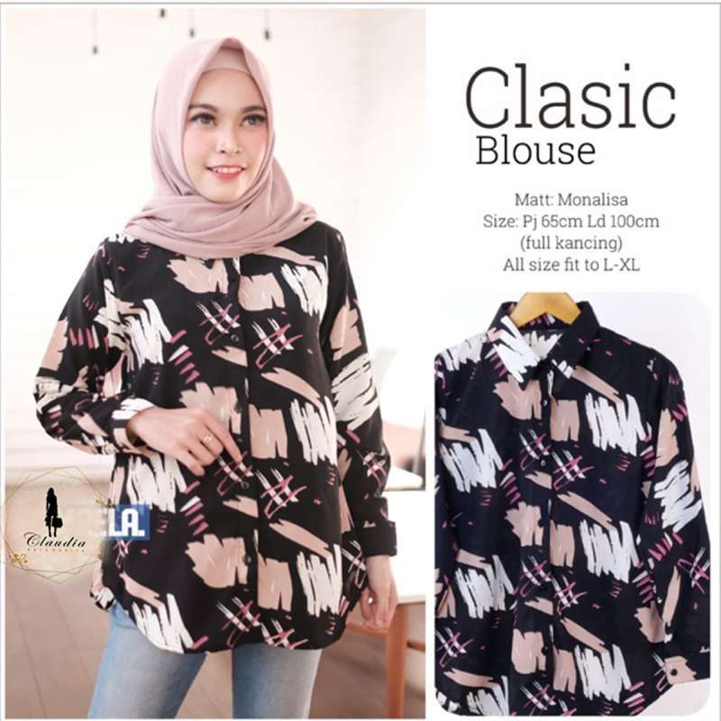 Jual Baju Wanita Kemeja Wanita Kemeja Motif Classic Online Desember 2020 Blibli