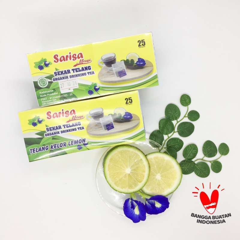 Jual Teh Celup Bunga Telang Kelor Lemon Sarisa Merapi Terbaru Juni 2021 Blibli