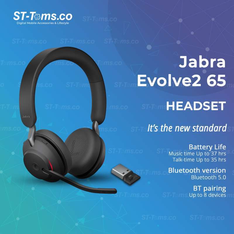 Jual Jabra Evolve2 65 MS, USB-A Stereo 
