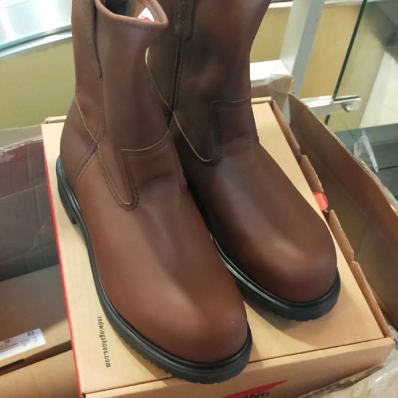 Sepatu safety red clearance wing pecos