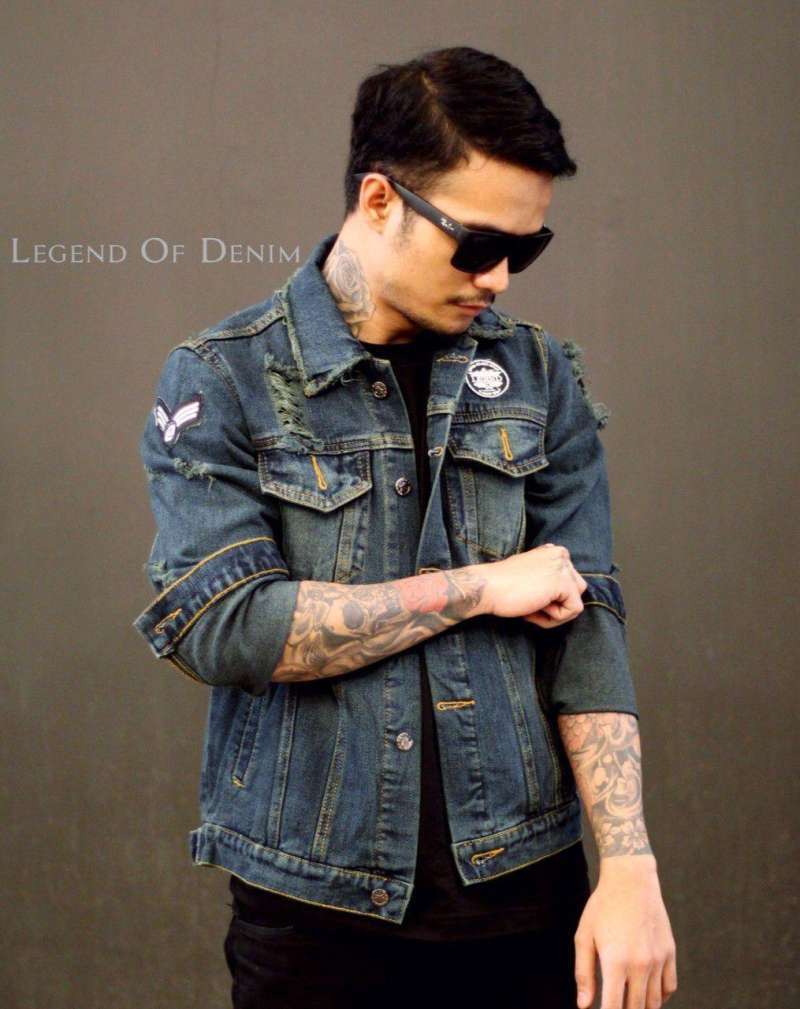 Jaket ripped jeans deals