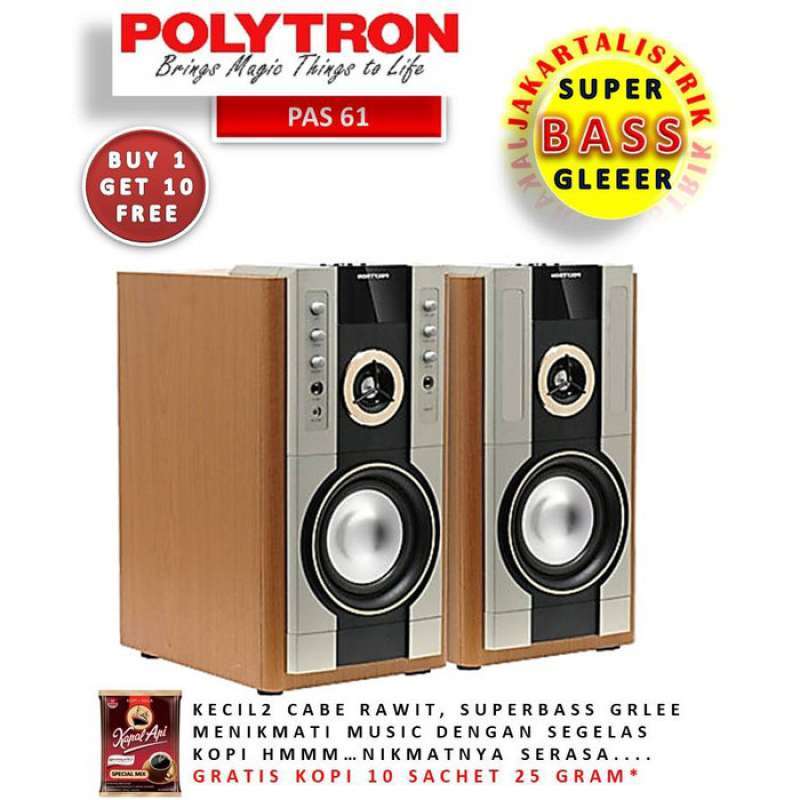 Jual Bass Cabe Rawit Gleer Polytron Pas 61 M Speaker Aktif Online Februari 2021 Blibli