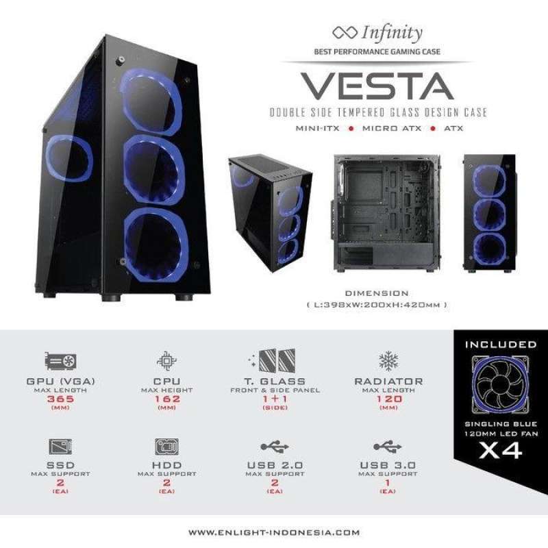 Jual PC Rakitan Gaming Intel Core i5 2400 x GTX 1050 Ti di Seller