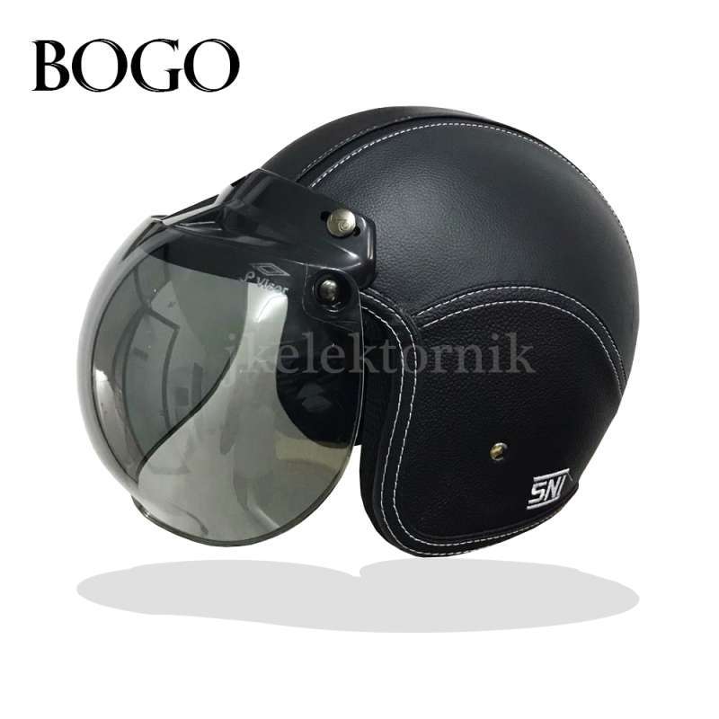 Helm 2025 retro kulit