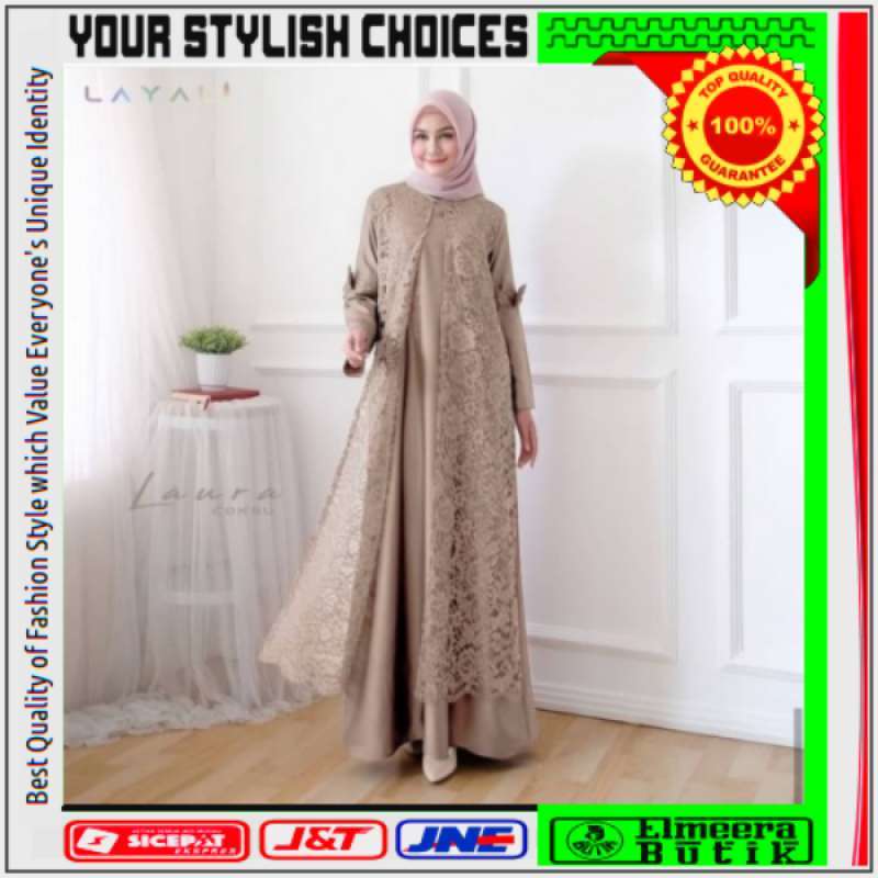 Jual Dress Brukat Muslim Baju Gamis Wanita Terbaru Laura Maxi Termurah Kekinian Elme045 Online April 2021 Blibli Baju muslim wanita selanjutnya adalah gamis syar'i. dress brukat muslim baju gamis wanita terbaru laura maxi termurah kekinian elme045