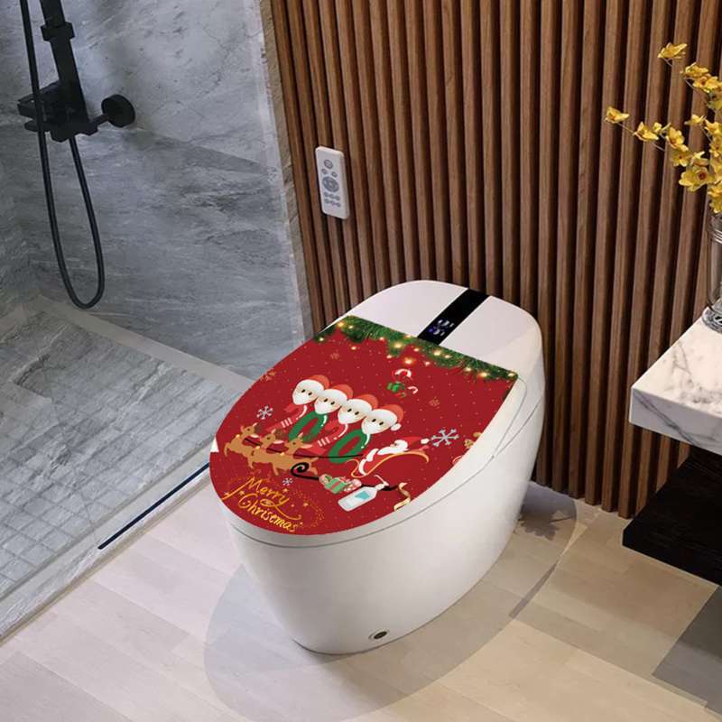 Jual Bluelans Elk Santa Claus Decal Removable Bathroom Toilet Lid Sticker Home Christmas Decor Online Januari 2021 Blibli
