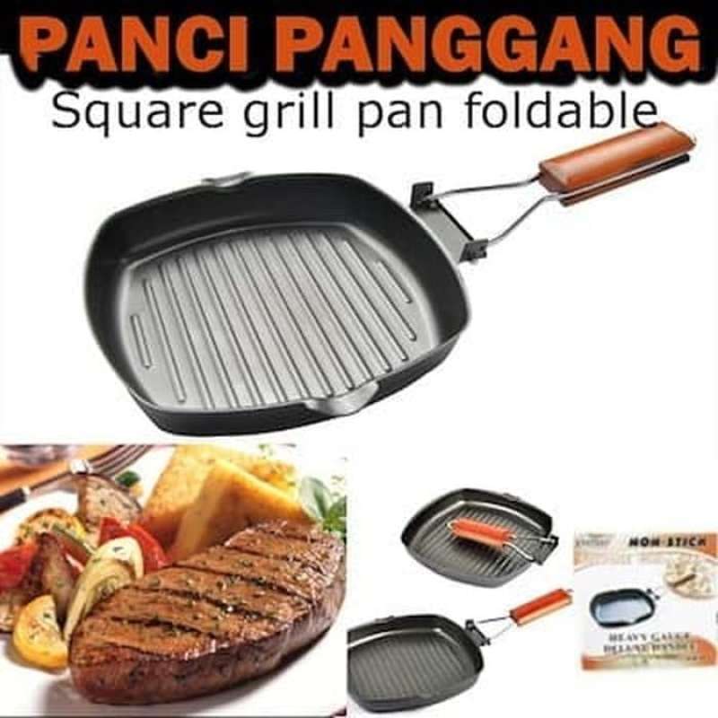 Square Grill Pan 20 Cm Teflon Wajan Bbq Bakaran Sate Serbaguna Terbaru Juli 2021 Harga Murah Kualitas Terjamin Blibli