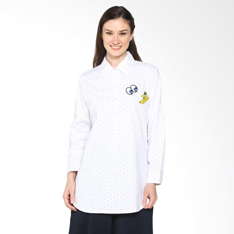 Puricia PVF41462 Long Sleeve Shirt Atasan Wanita - White