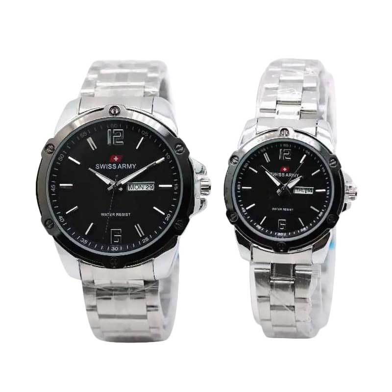 Swiss Army Jam Tangan Couple SA-7219-DS Bonus Batrai