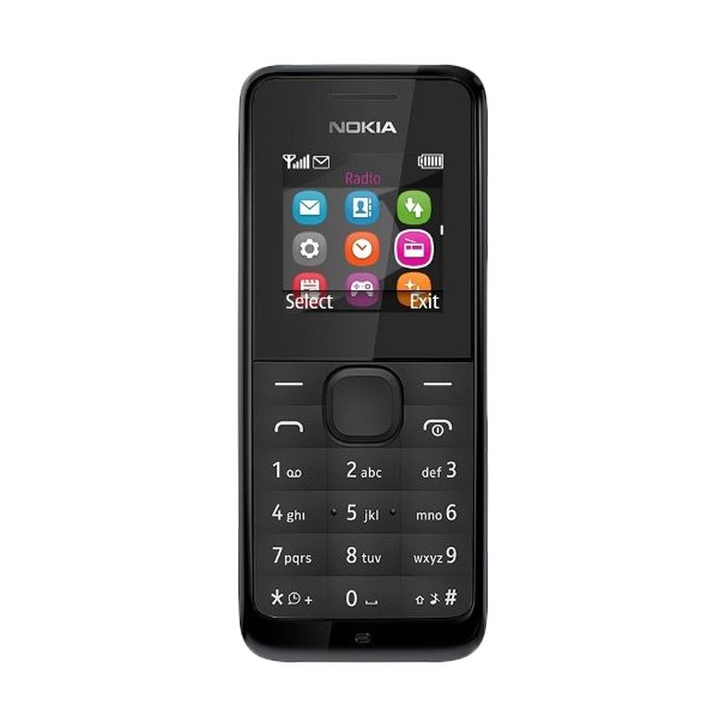 Nokia Microsoft 105 Handphone - Hitam [Dual SIM]