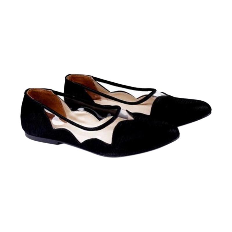 Garucci Flat Shoes 554 Sepatu Wanita - Hitam