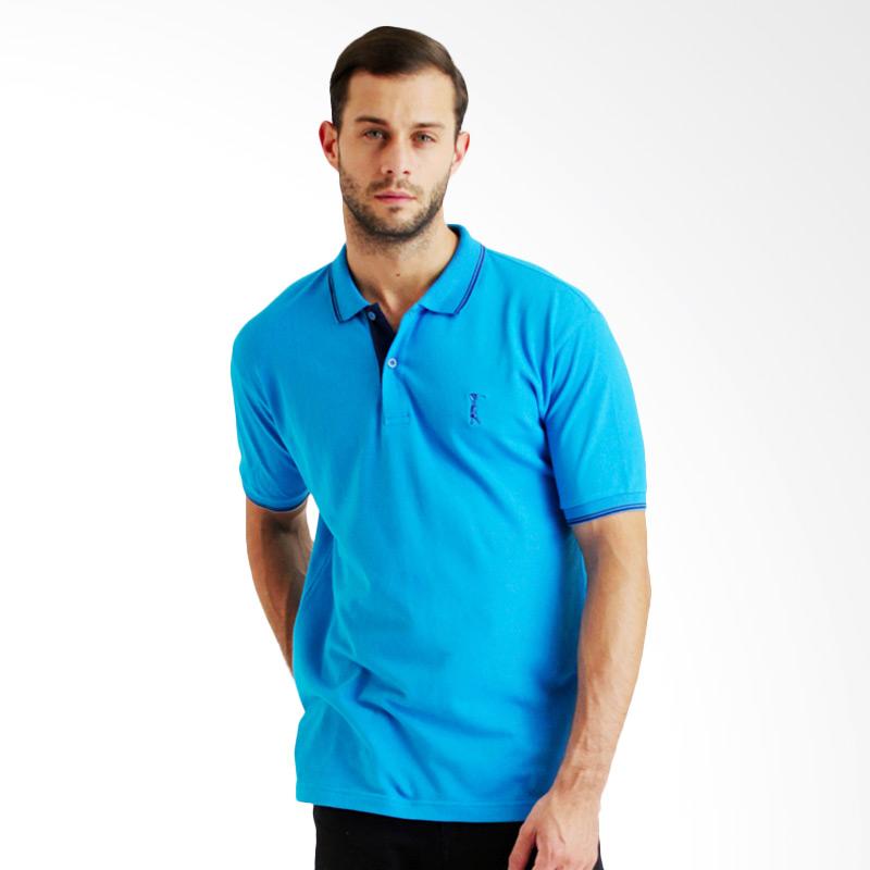 Labette Basic Plain Polo Shirt Pria - Blue Extra diskon 7% setiap hari Extra diskon 5% setiap hari Citibank – lebih hemat 10%