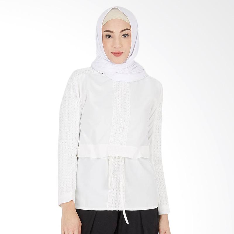 Hijabenka Birdie Top Atasan Wanita - White