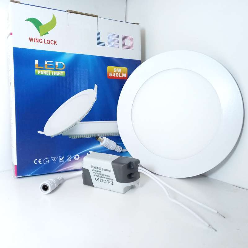 lampu downlight led 9 watt kuning lampu panel led 9w bulat inbow