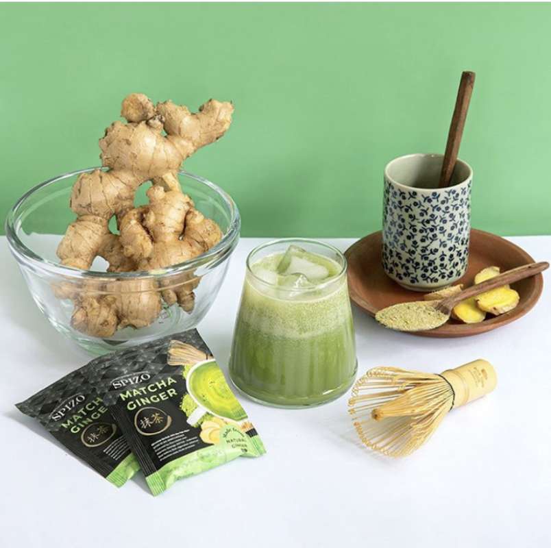 Jual Macha Ginger Minuman Serbuk Jahe Teh Hijau Terbaru Juli 2021 Blibli