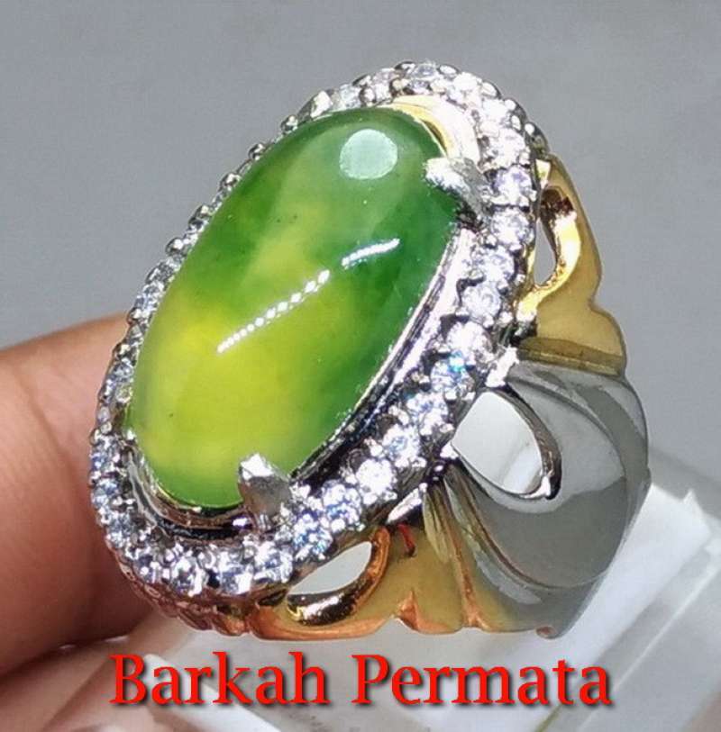 Jual Cincin Batu Akik Sungai Dareh Totol Lumut Pucuk Pisang Asli N 1246 Terbaru Juli 2021 