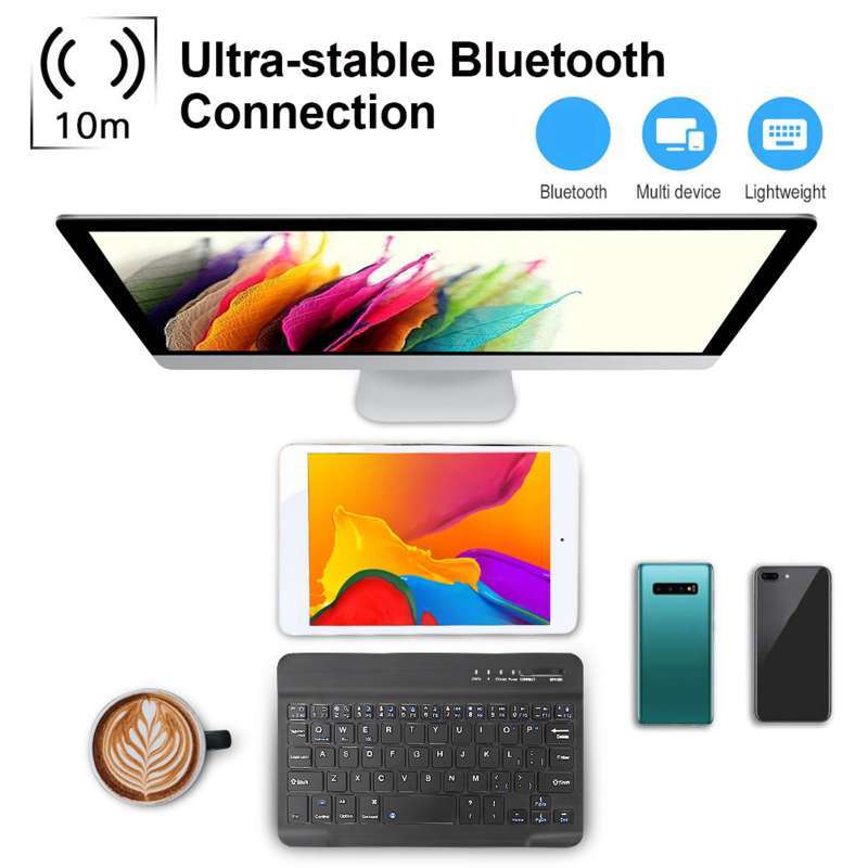 wireless bluetooth 10 keyboard for tablet laptop desktop computer notebook keyboard