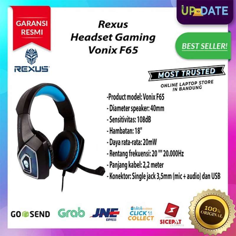 Jual REXUS Headset Gaming Vonix F65 di 