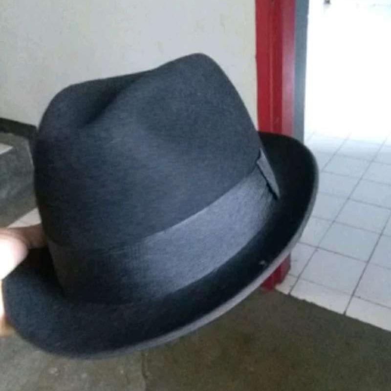 Promo Topi Fedora Hitam Pria bisa bayar 
