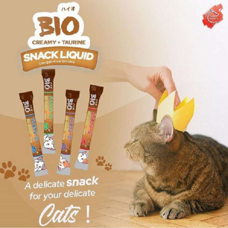 Jual Snack kucing BIO CREAMY liquid Treats kitten Adult - Bio