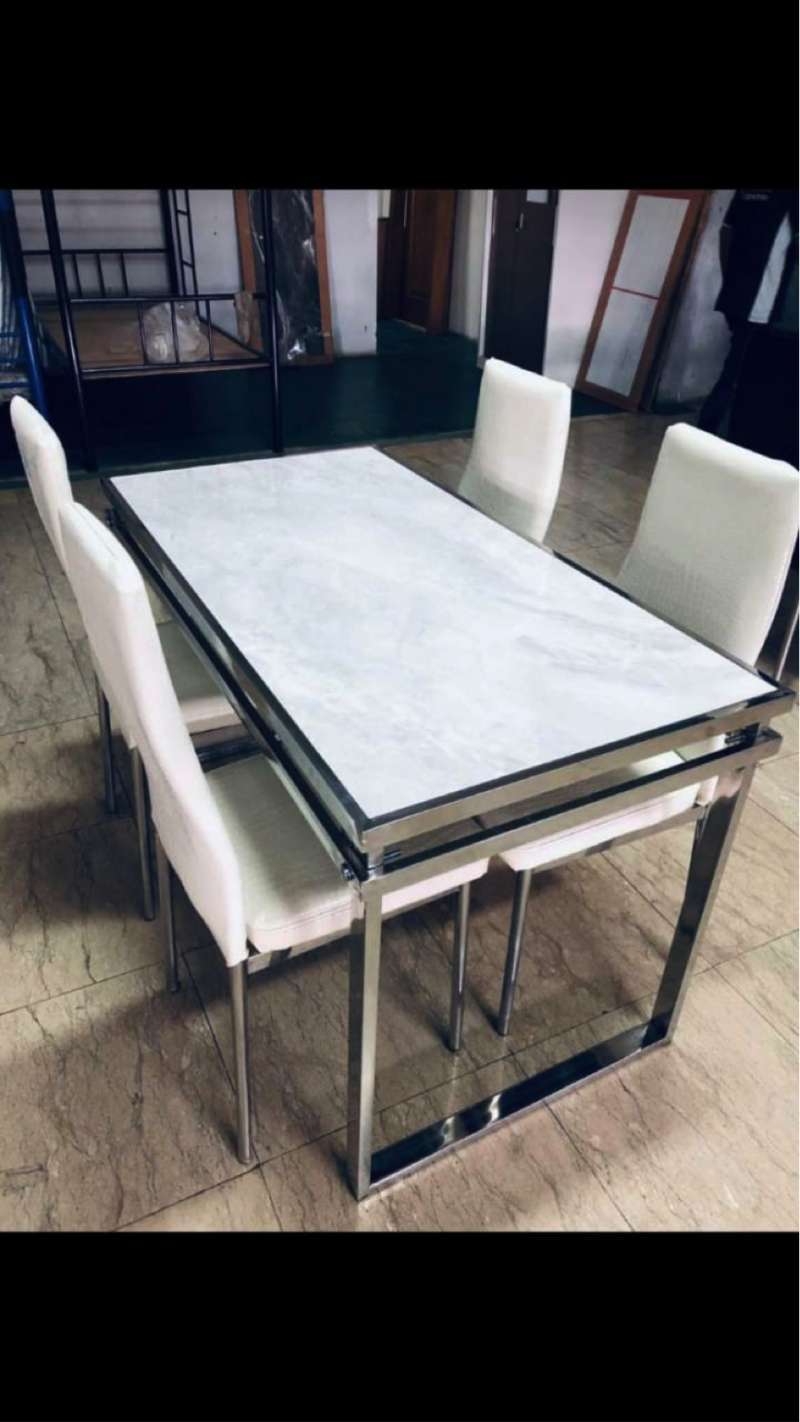 Jual Meja Makan Marmer Mewah 4 Kursi Online April 2021 Blibli