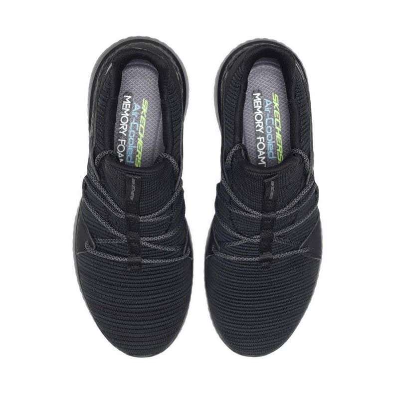 Skechers matera herren sneakers air cooled memory foam 51859 bbk online