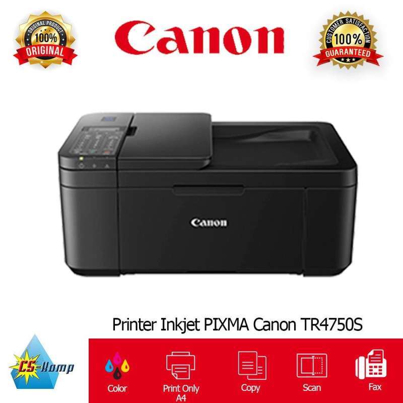 printer inkjet pixma canon tr4750s print scan copy fax